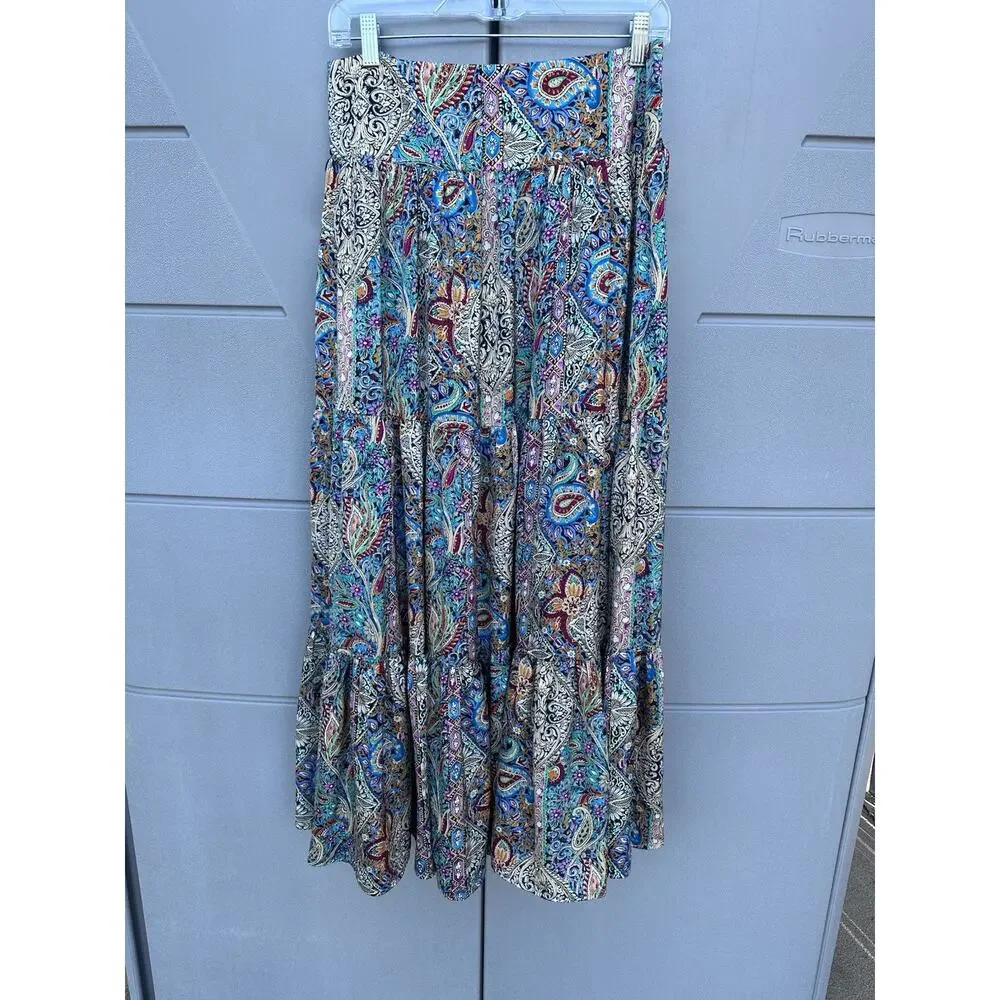 NATURAL LIFE Multicolor Bohemian Maxi Skirt - Picture 7 of 14